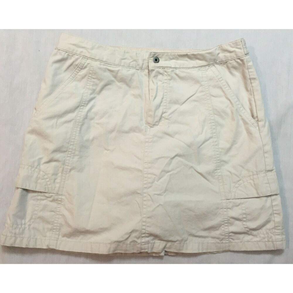 COLUMBIA XCO WOMENS COTTON SKIRT SKORT WITH BUILT SHORTS SIZE 6